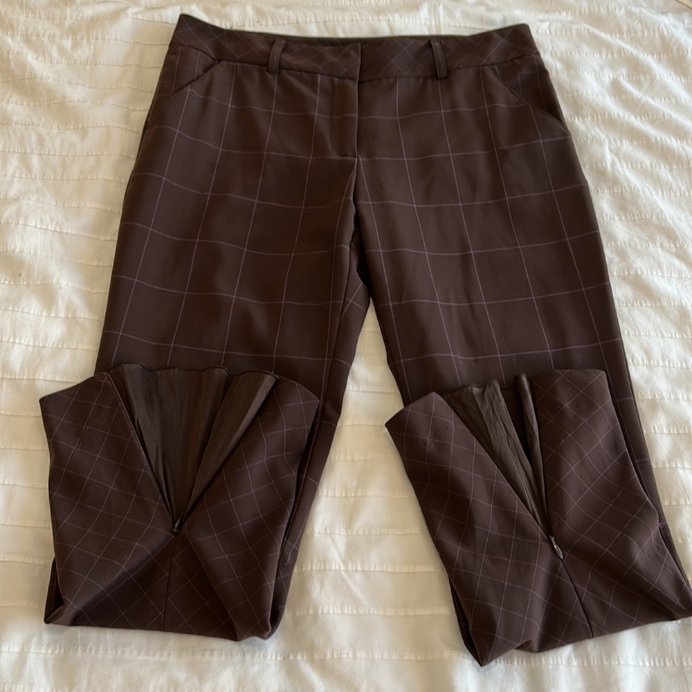🤎Diane von Furstenberg split hem cropped trousers, women’s size 4